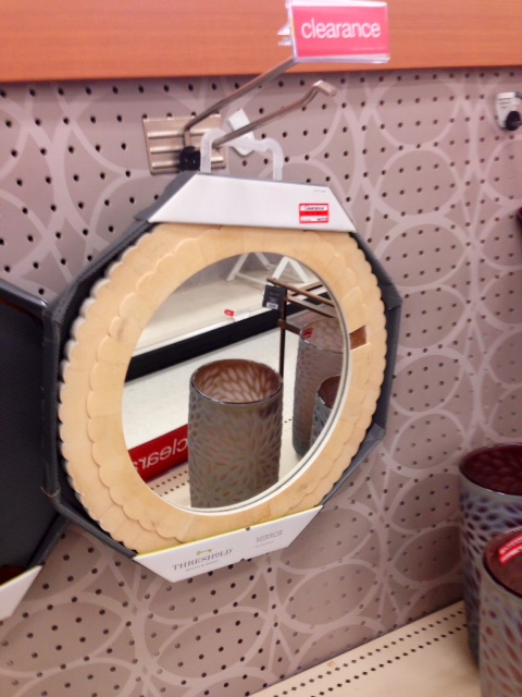 Scalloped Ivory Mirror, $27.99 (marked down for chip)