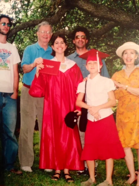 Graduation Day - can't believe the adorable, little girl in this photo is turning 21 next week (my sister)!