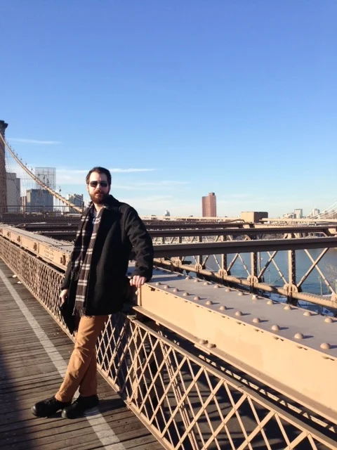Keith on the Brooklyn Bridge