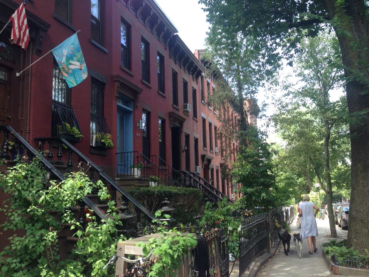 A view of our new street, obviously not our actual apartment for privacy purposes.