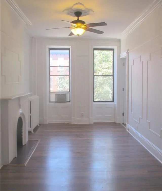 Before photo of our master bedroom in the new apartment. 