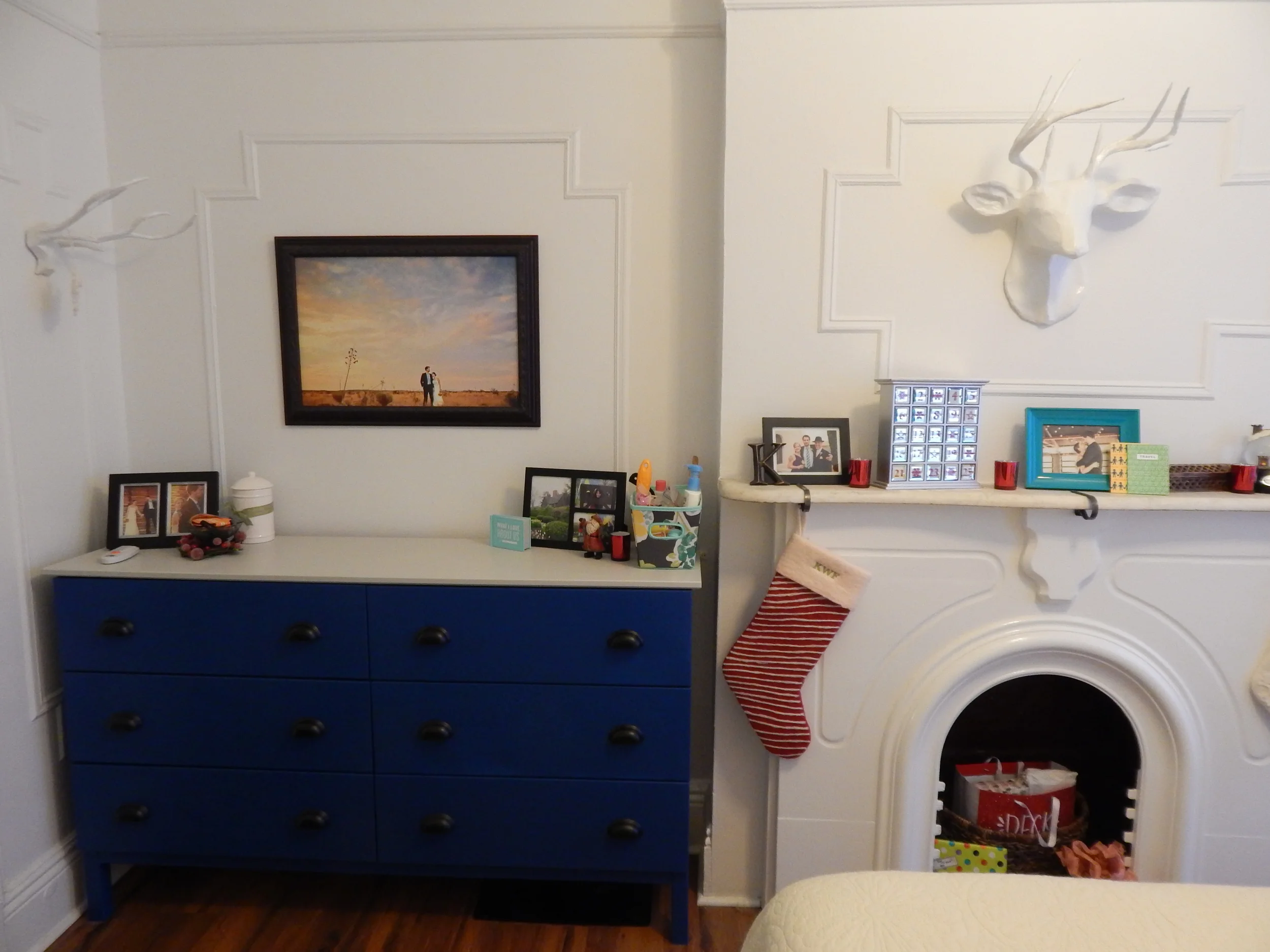 IKEA dresser we hacked - painted and added new hardware. 
