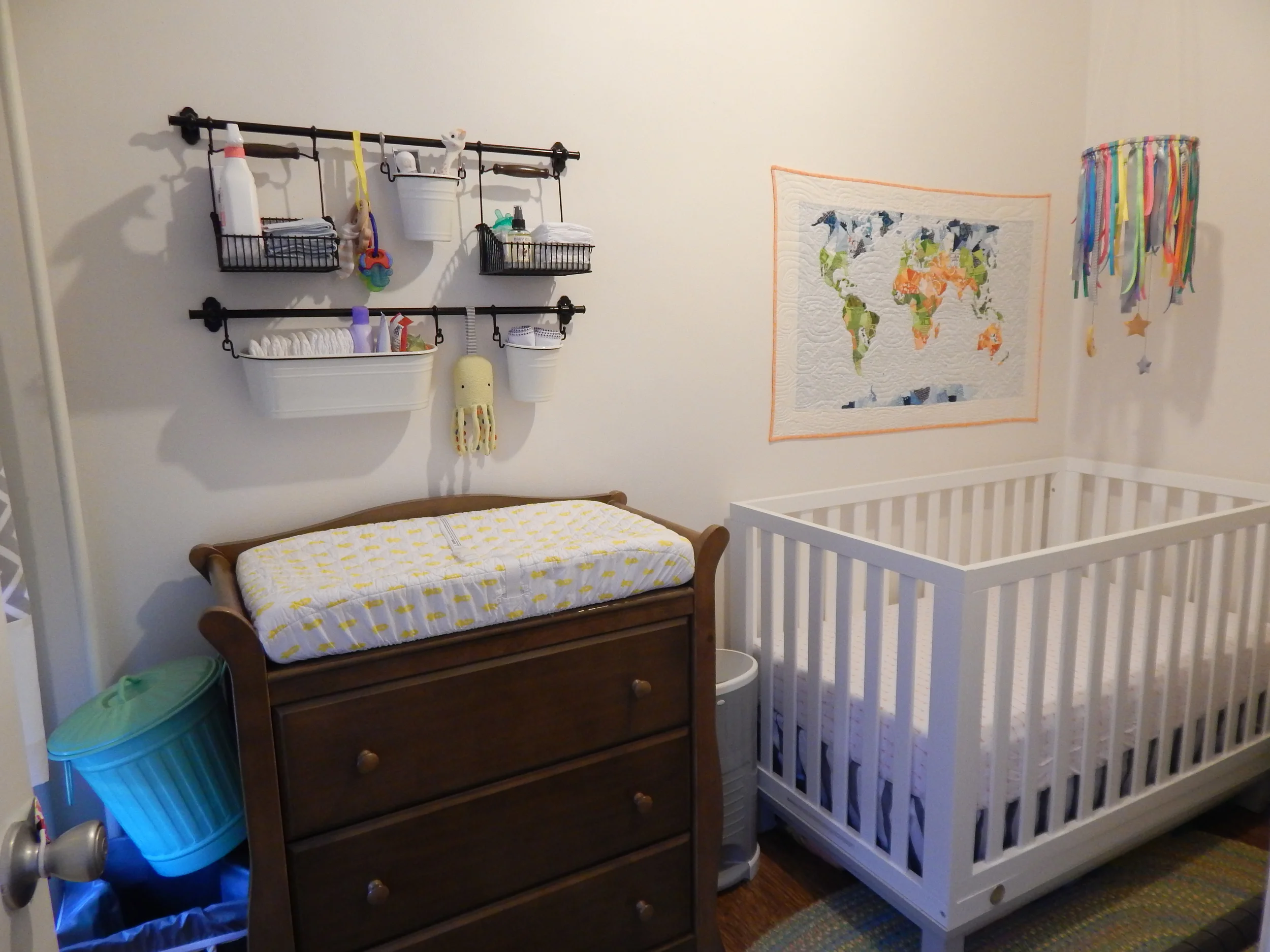 View into nursery from master bedroom.