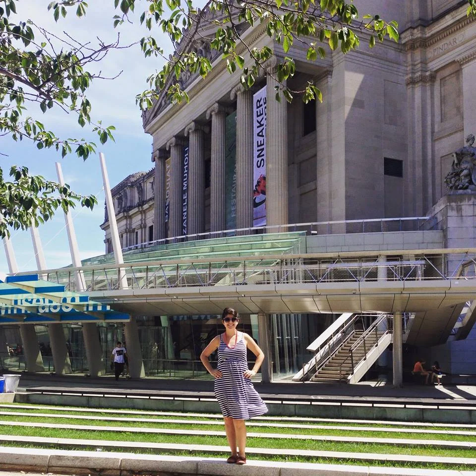 At the Brooklyn Art Museum, about five months pregnant summer 2015