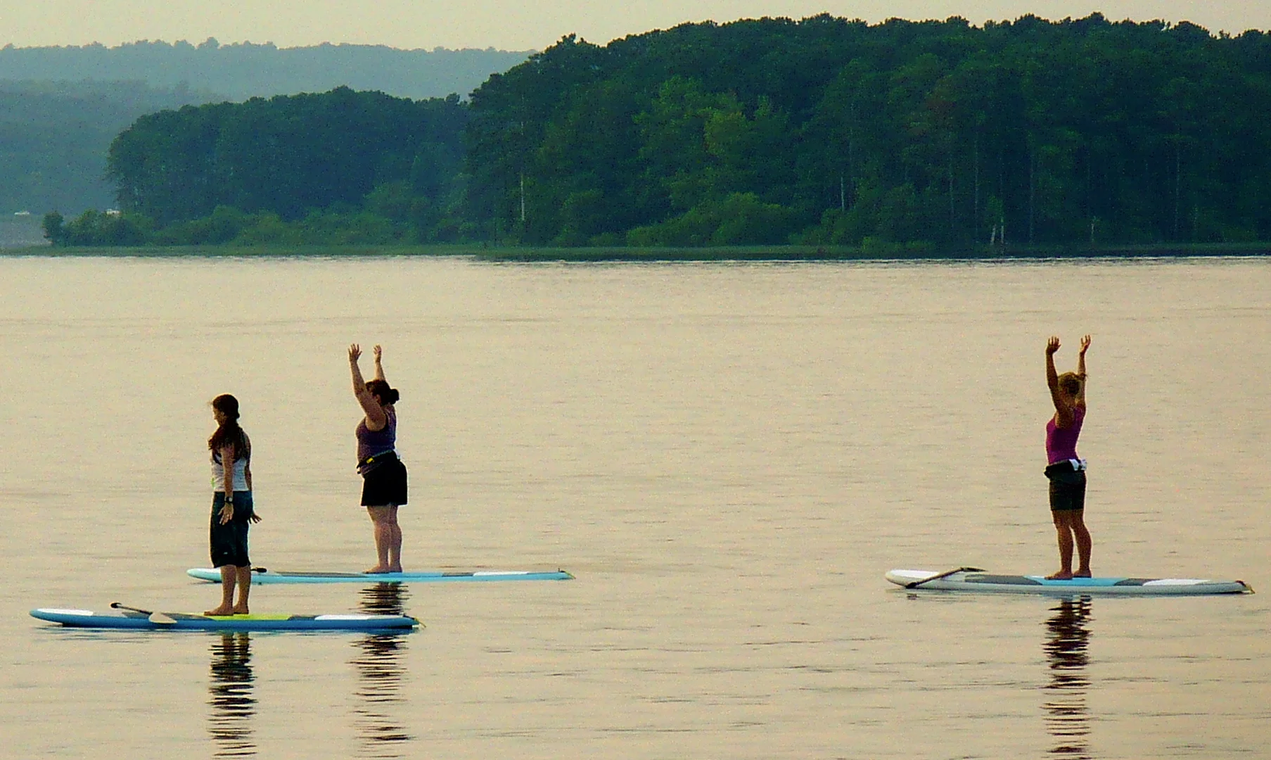 SUP Yoga at sunset