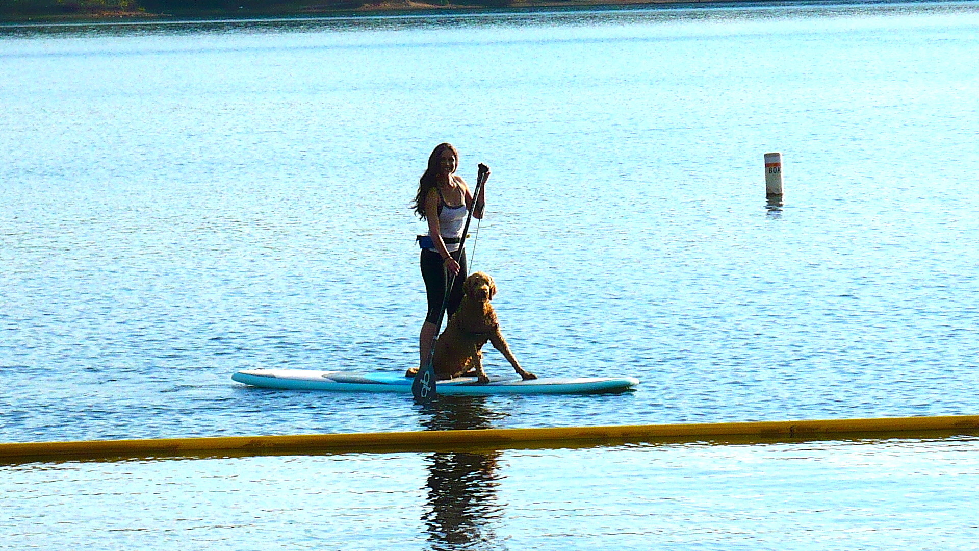 Dakota bear and I gliding along in perfect bliss!