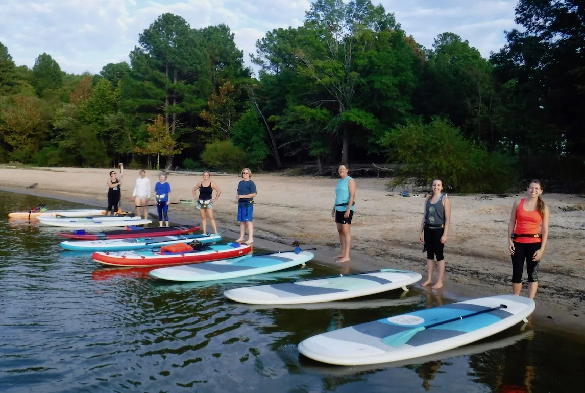 SUP Meditation group, ready to paddle
