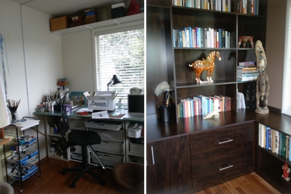 HOME OFFICE; designed by Malka of RC Cabinets & Closets