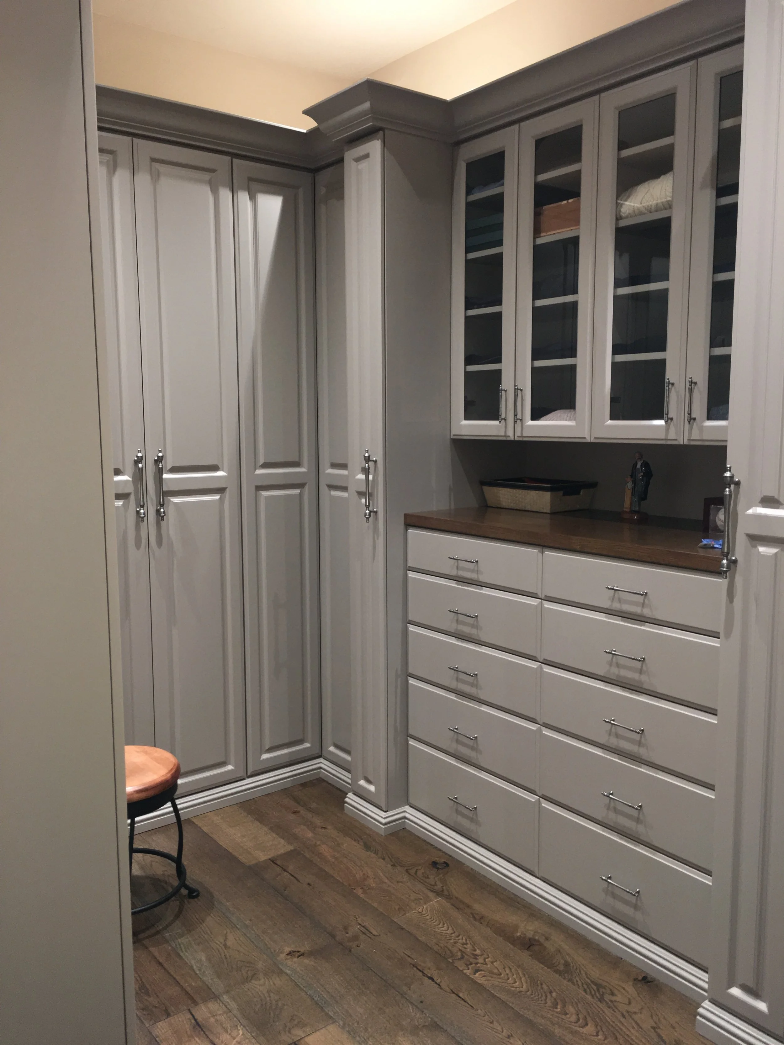 Custom Painted Man's Walk In Closet