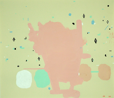 PINK 7 mixed media on paper; 2007