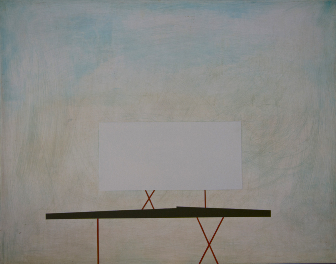 Sign # 2, oil on panel, 2013; 15”x19”