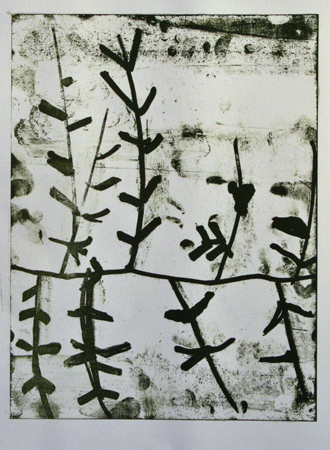 Untitled (floral)   lithograph