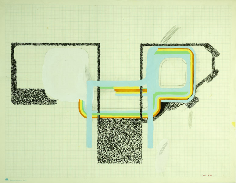 Brady Haston, August Drawing 3   2011, mixed media on paper