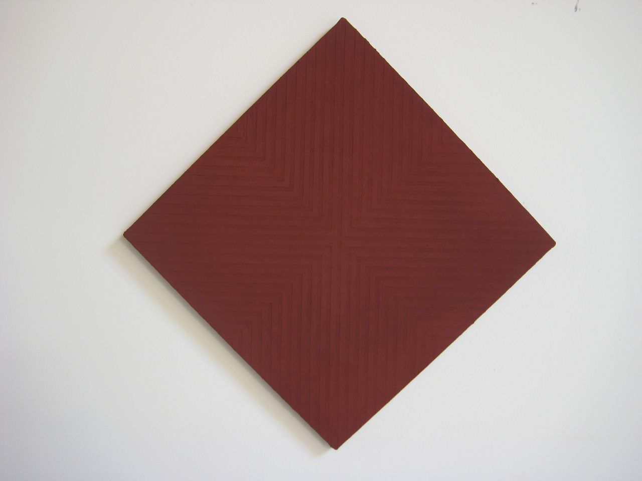 Brent Stewart, Blushes of the Holy Beast 2013, dry pigment on canvas, 16" x 16"