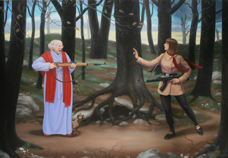 The Dark Forrest Oil on Canvas; 2010