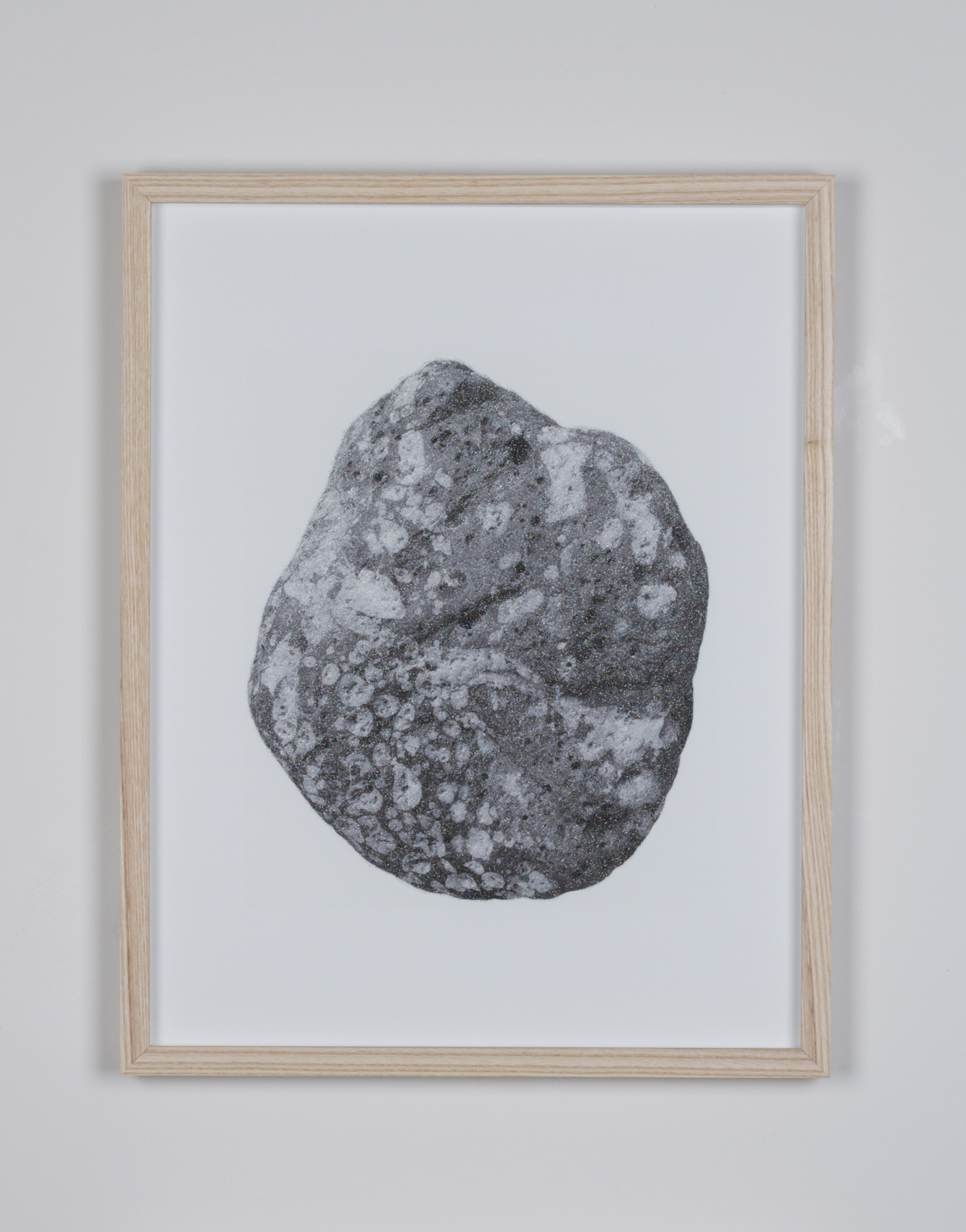Ignimbrite 2013, digital print on Sintra, spraypaint, 18 x 14"