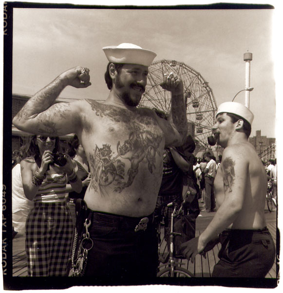 Big Moe and Little Joe, Coney Island NY, 1987