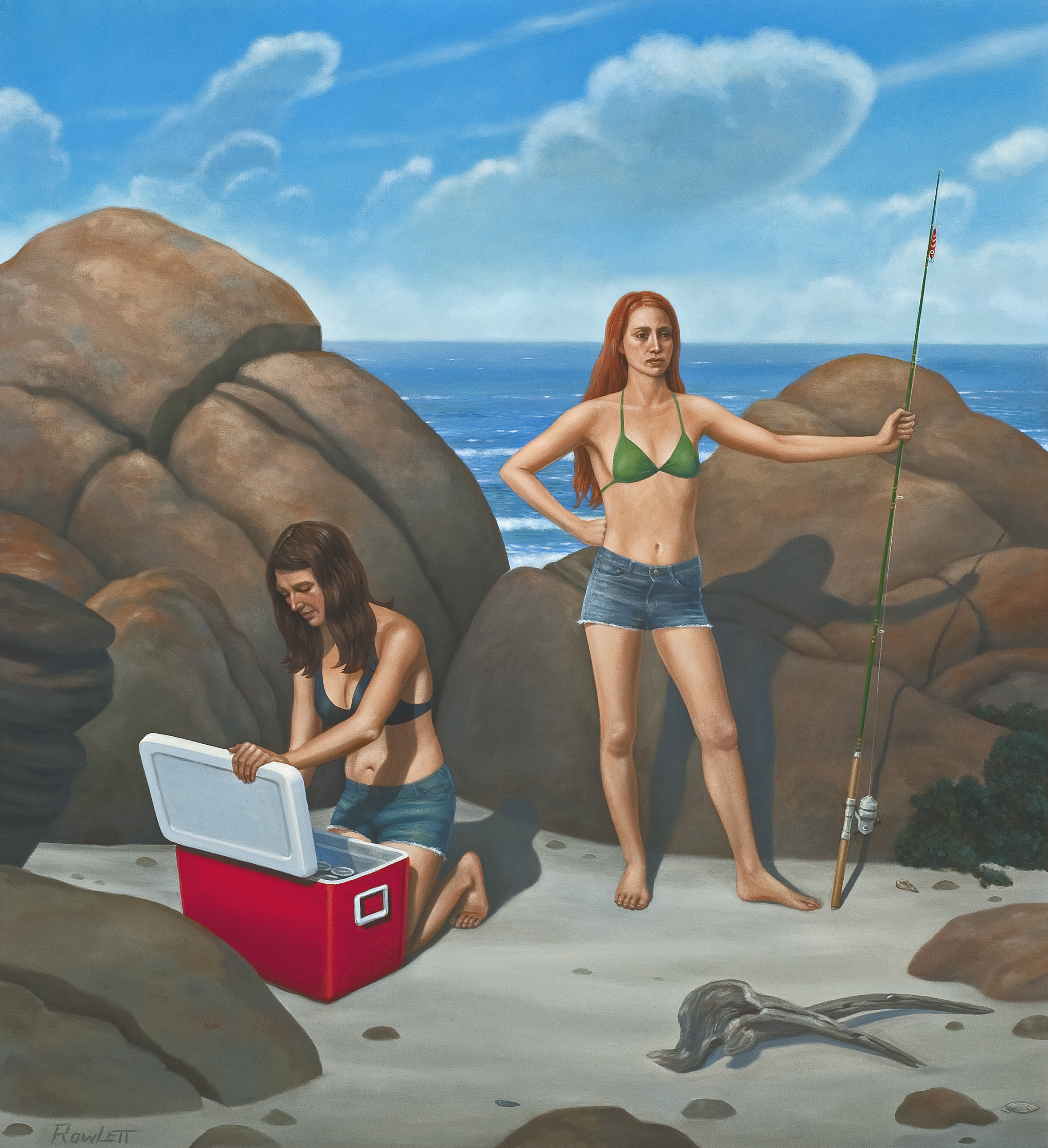 The Shoreline, 2013, oil on canvas, 40"x37"