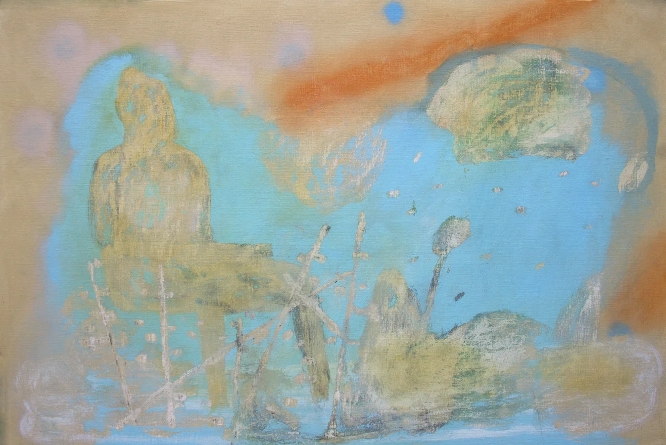 Way Station, 2014, oil on linen, 48" x 60"