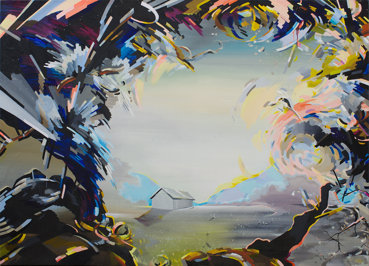 Clearing, 2013, oil on canvas, 72"x104"