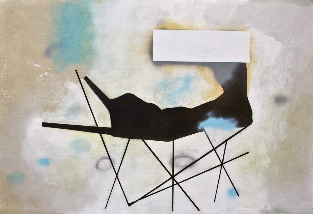 Death Bed, 2014, oil on linen, 48" x 72"