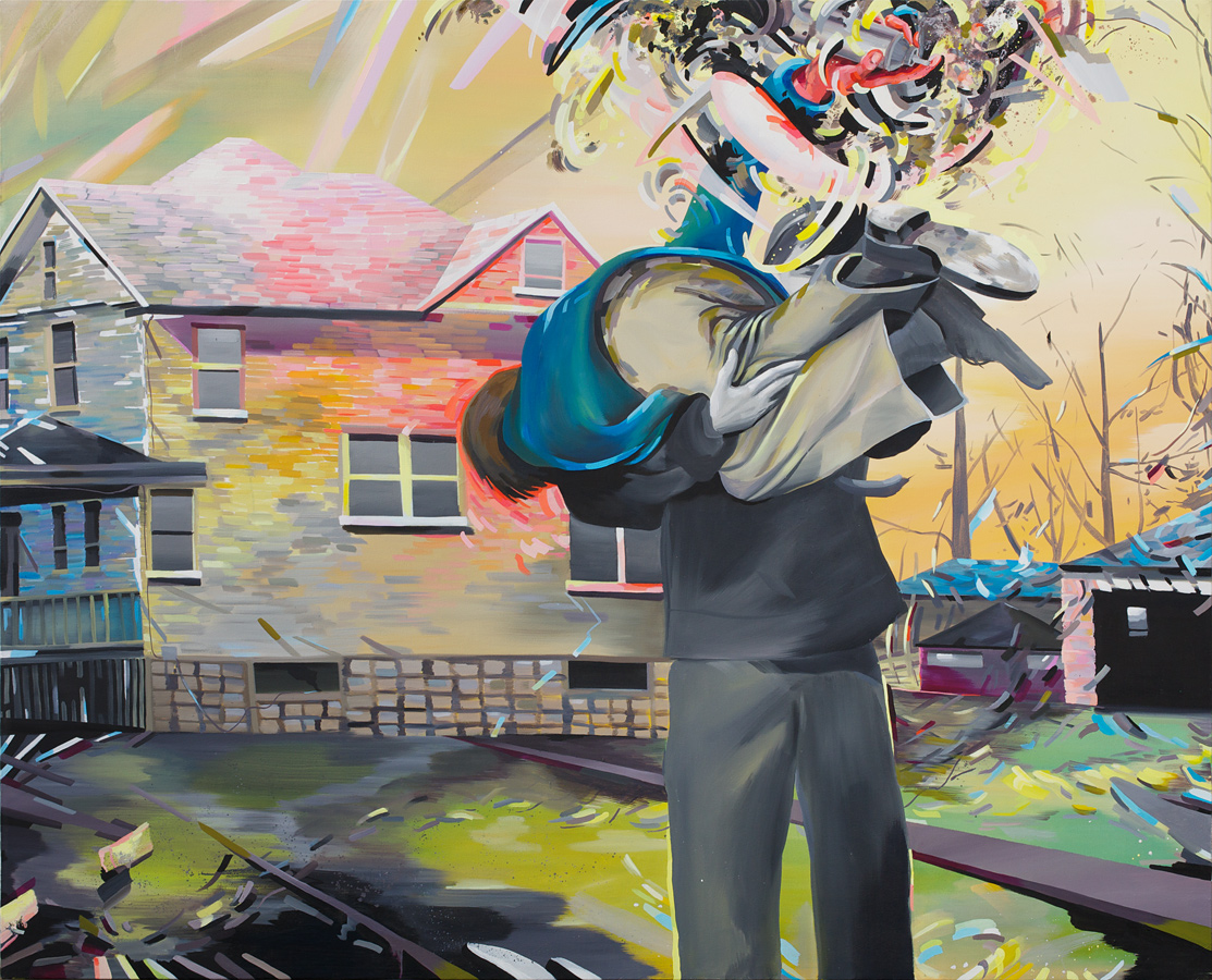 Thrown Fore, 2011, oil on canvas, 72"x90"