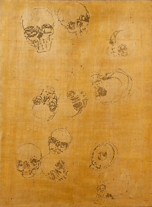 Untitled, 22k/24k gold leaf, 15.75"x12", 2013