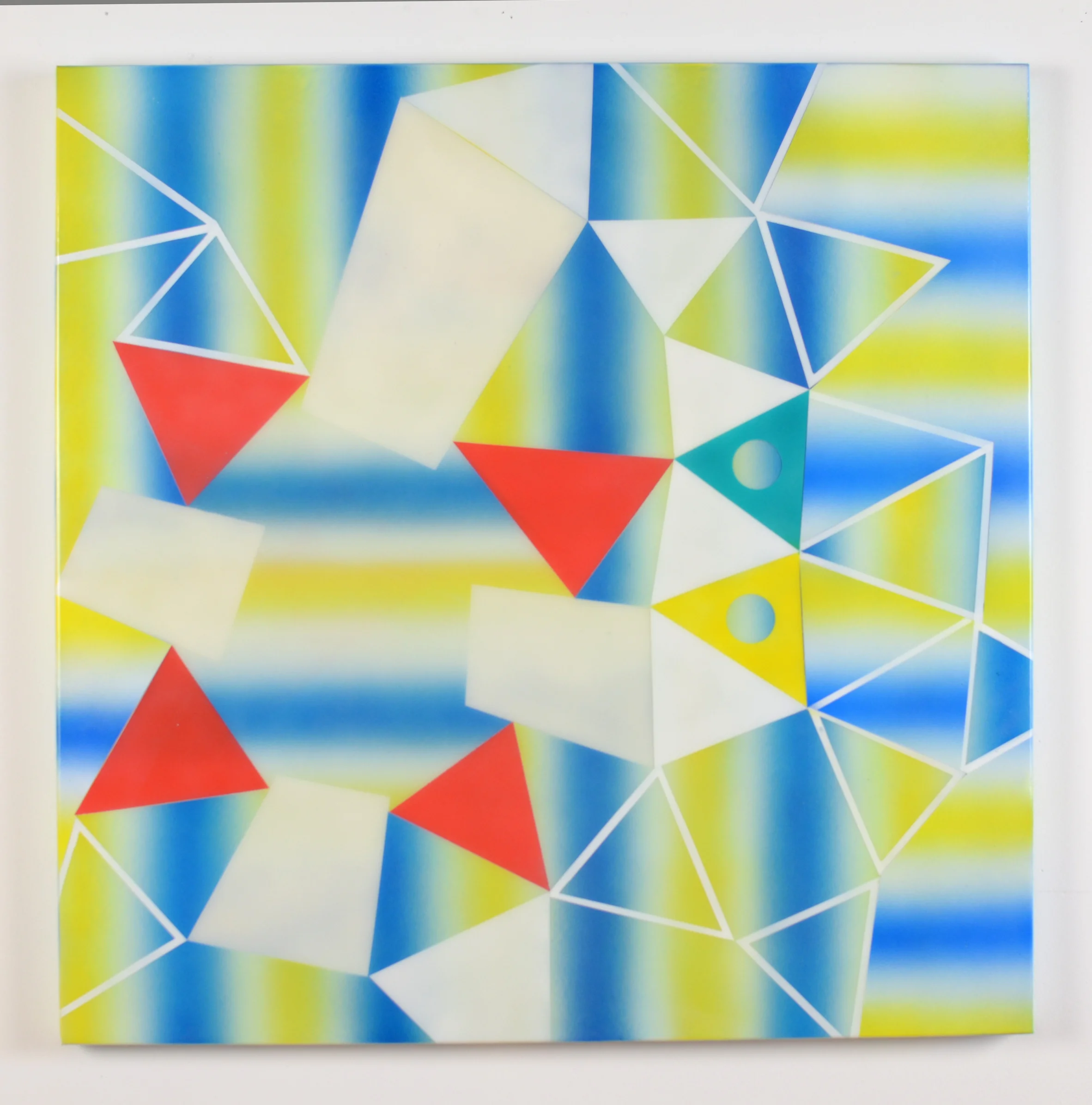 Optical Hey! 2014, acrylic on canvas, 30” x 30”
