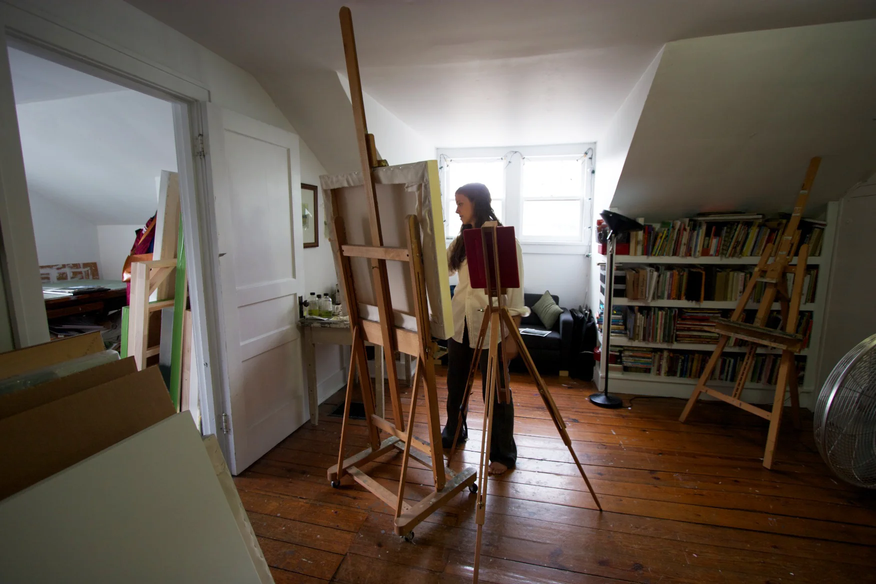 Megan Lightell in her studio