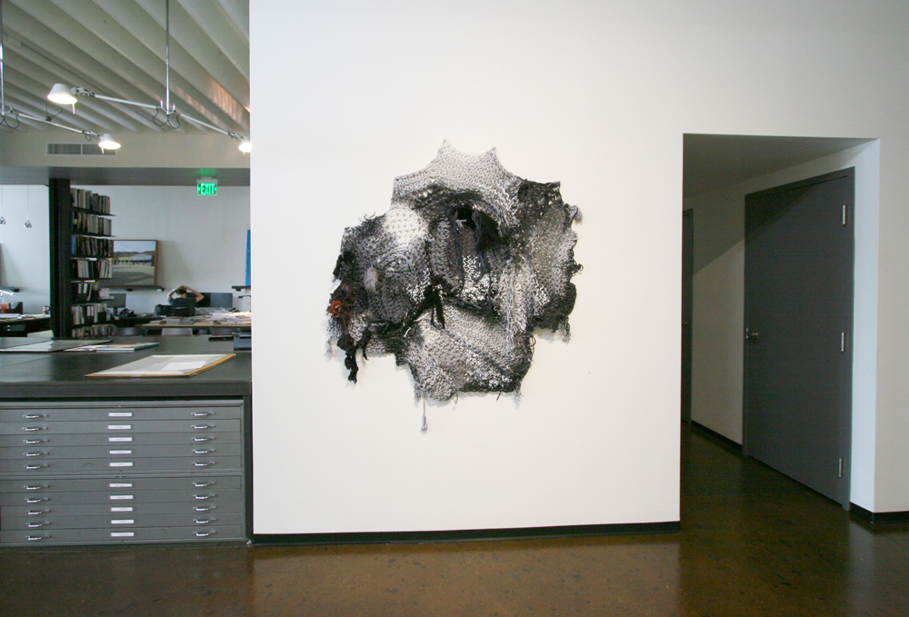 Zipporah Thompson - Umbra, Penumbra. Rope, dye, fabric, yarn.