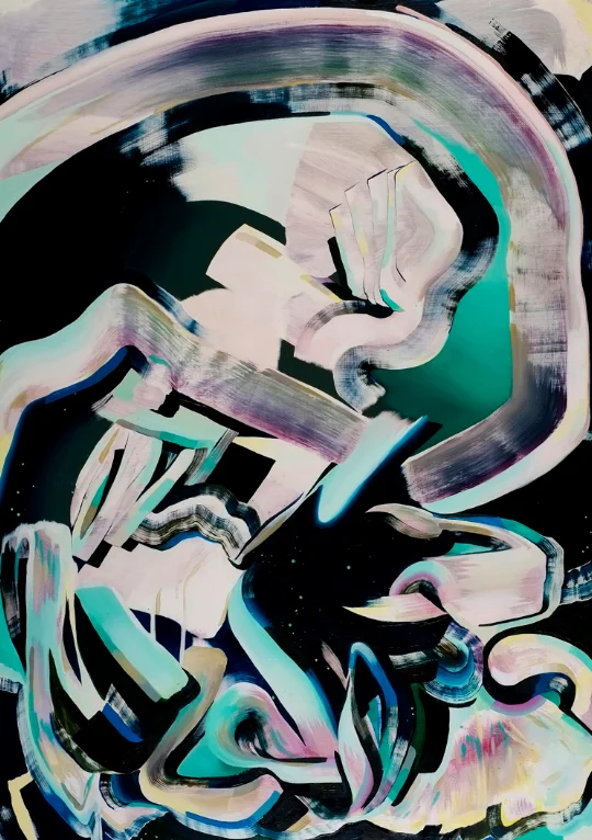 Green Room, 2015, oil on panel, 50 x 38 inches