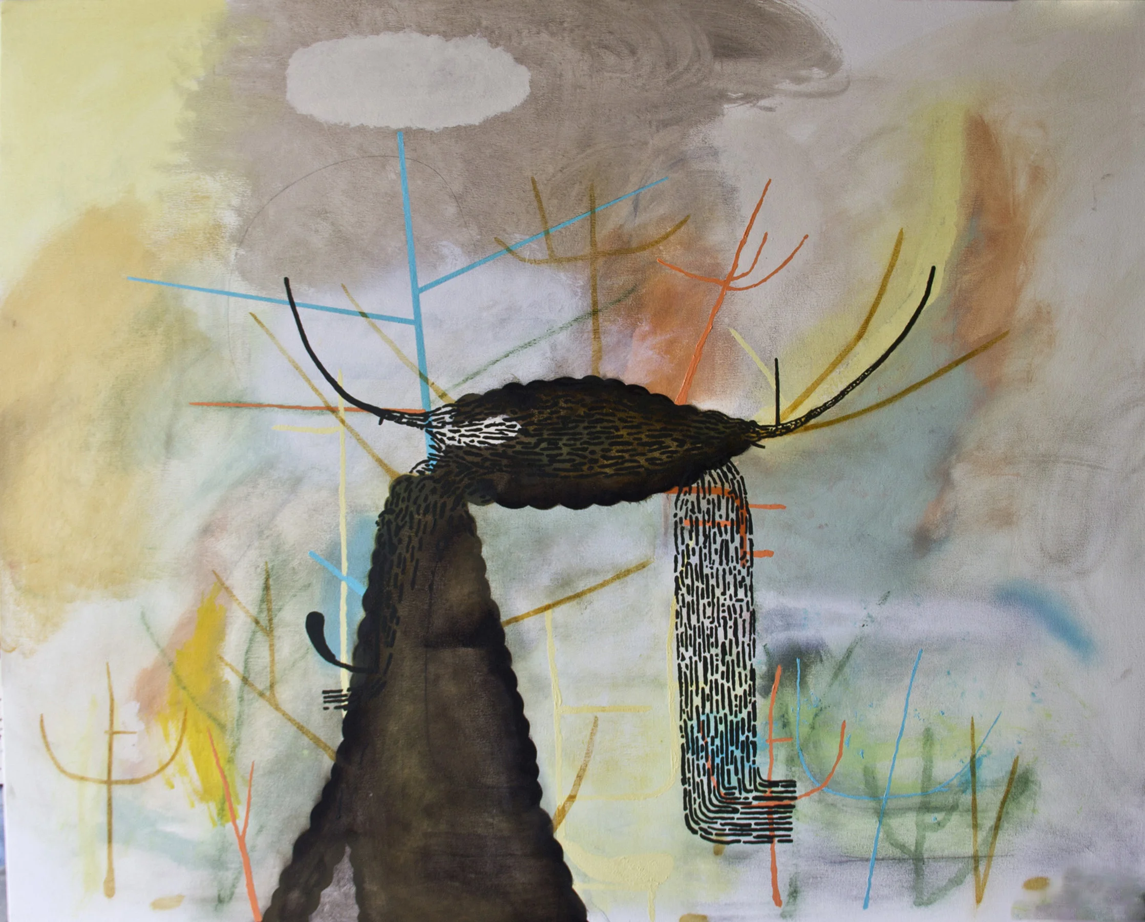 The New Old Forest, 2016, 48” x 60”