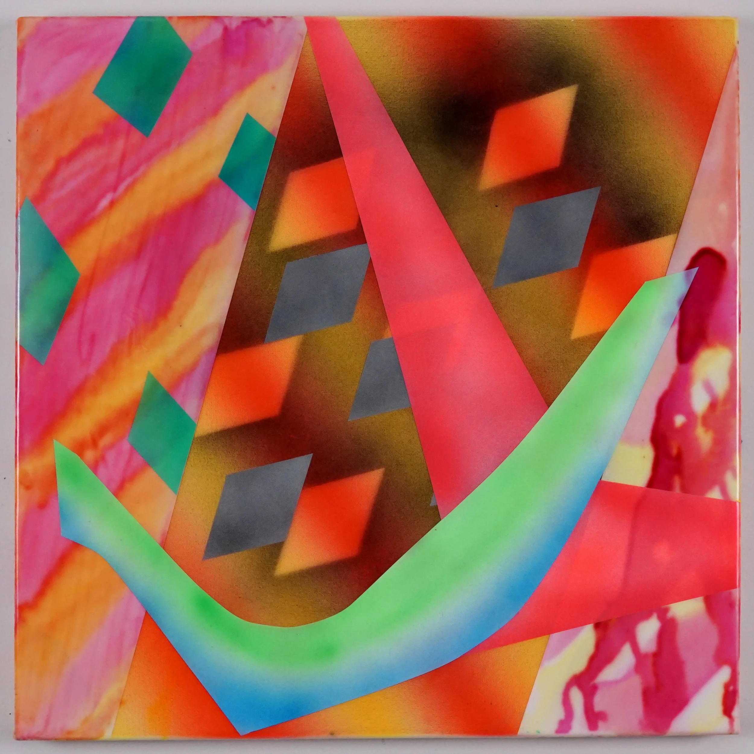 Are We there Yet?, 24 x 24 inches, acrylic on canvas, 2017