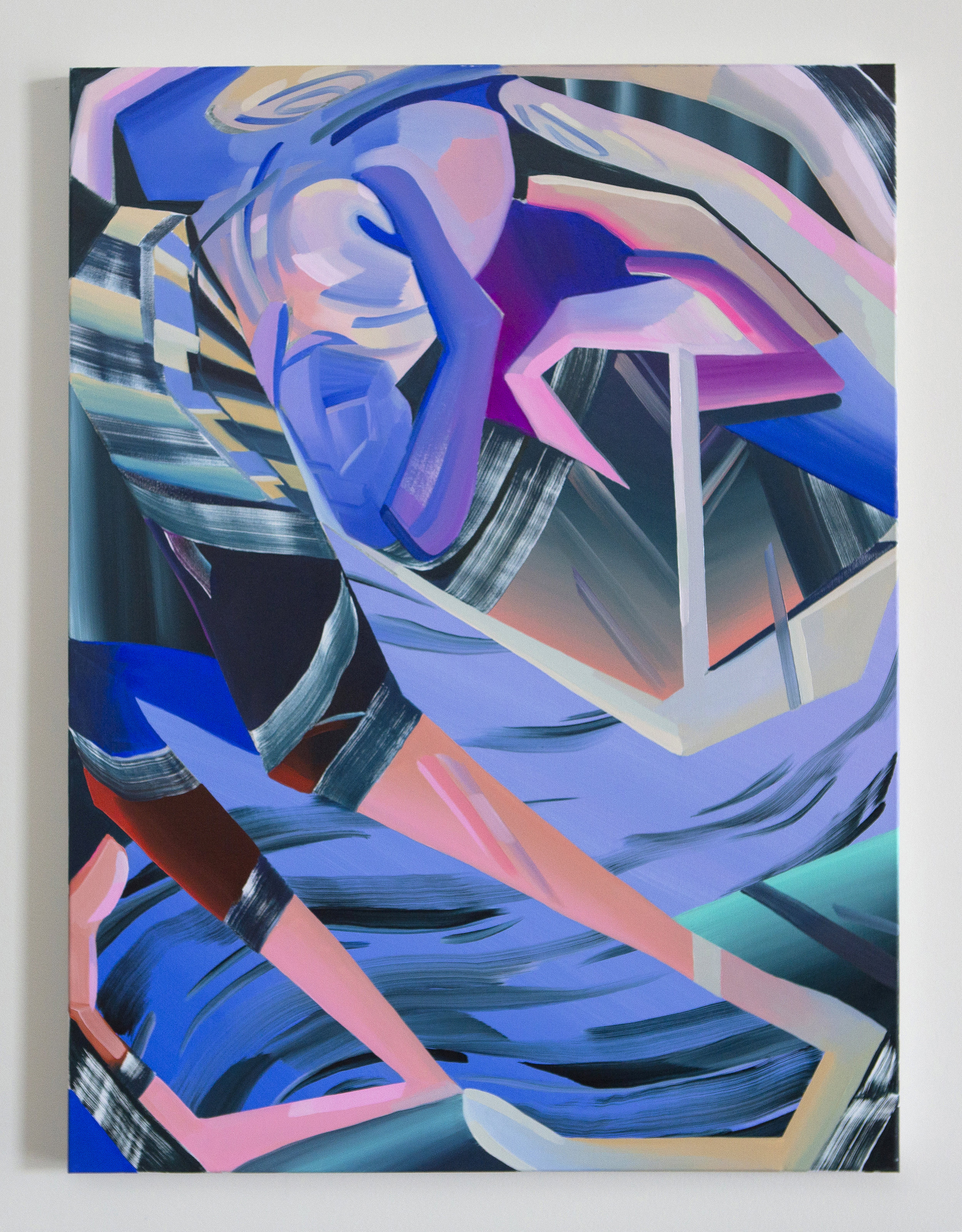 Night Walking (For Durga), 2017, oil on canvas, 48 x 36 inches