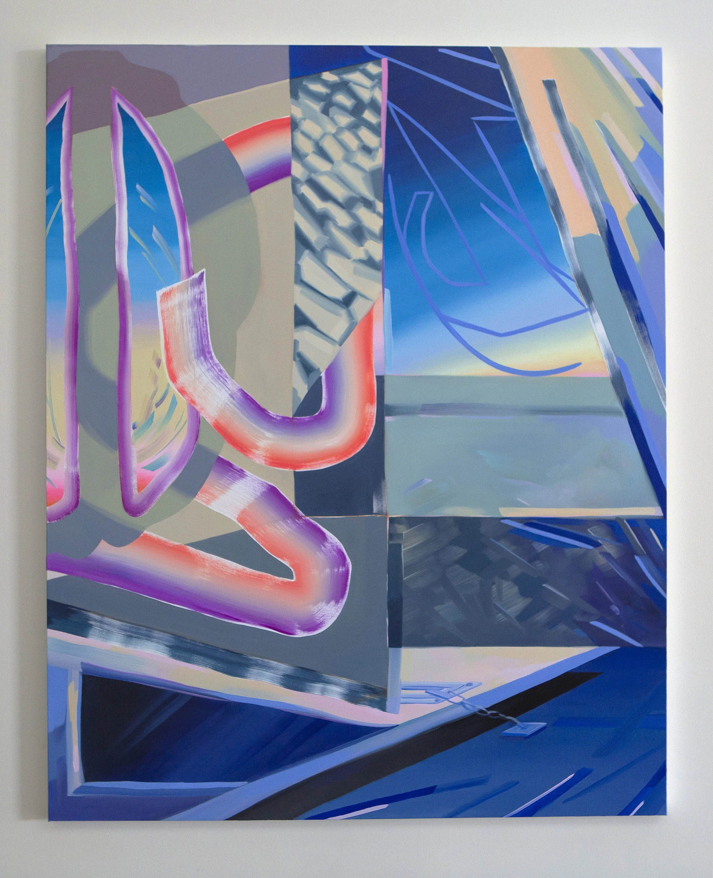 Hinge, 2017. 60 x 48 in, oil on canvas