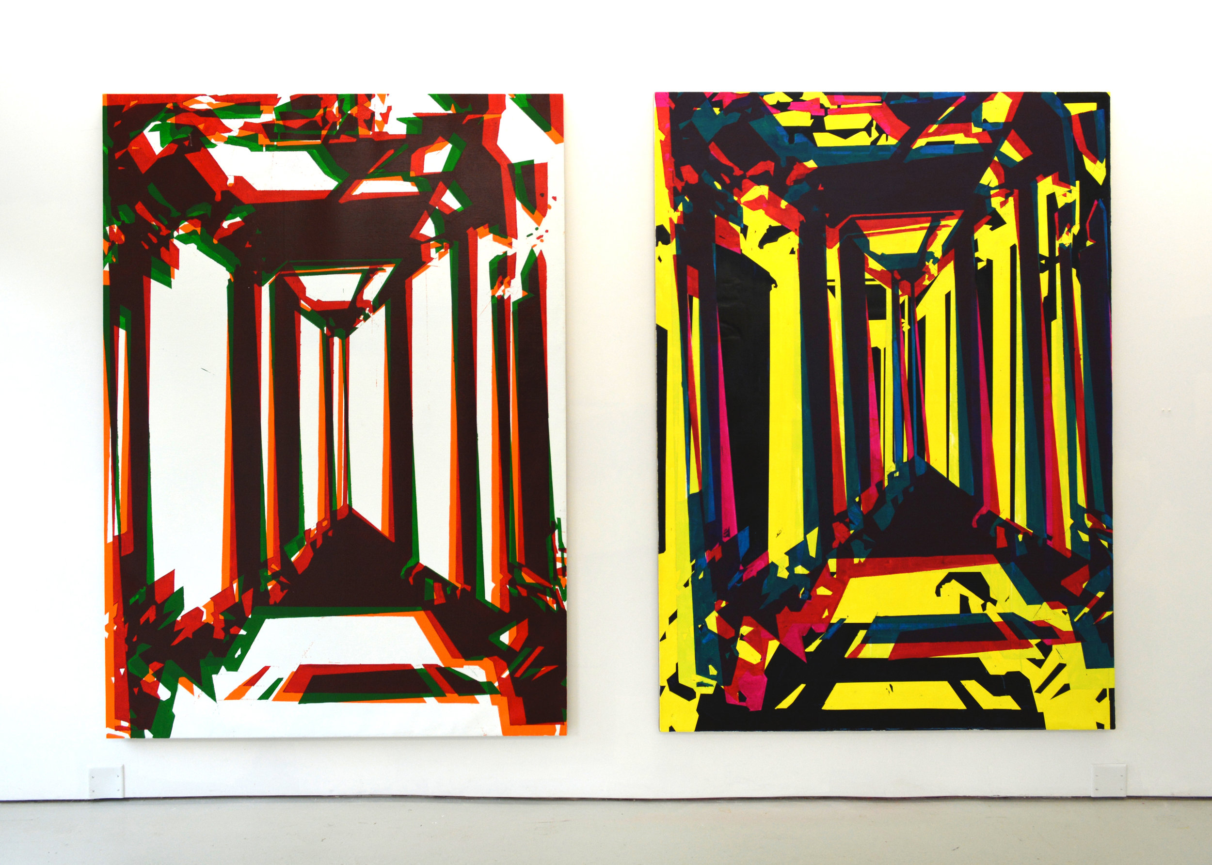 Hall of Mirrors, 84x140 inches, 2013