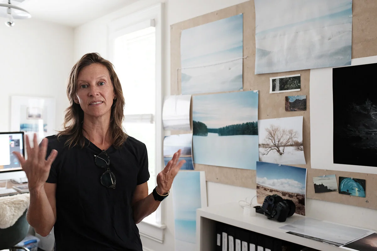 Caroline Allison in her home studio