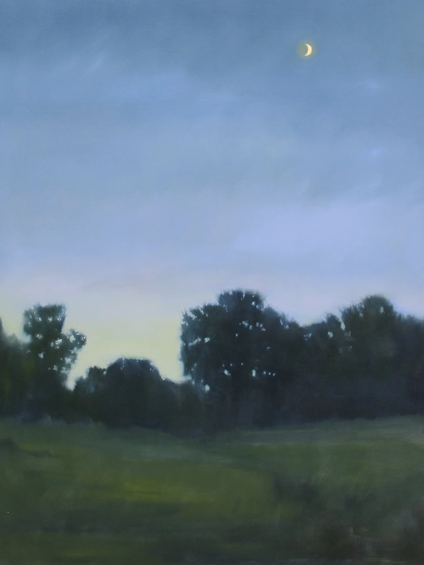 Nightfall, oil on canvas over panel, 48 x 36 x 2.5 in