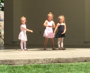 Three ballerinas