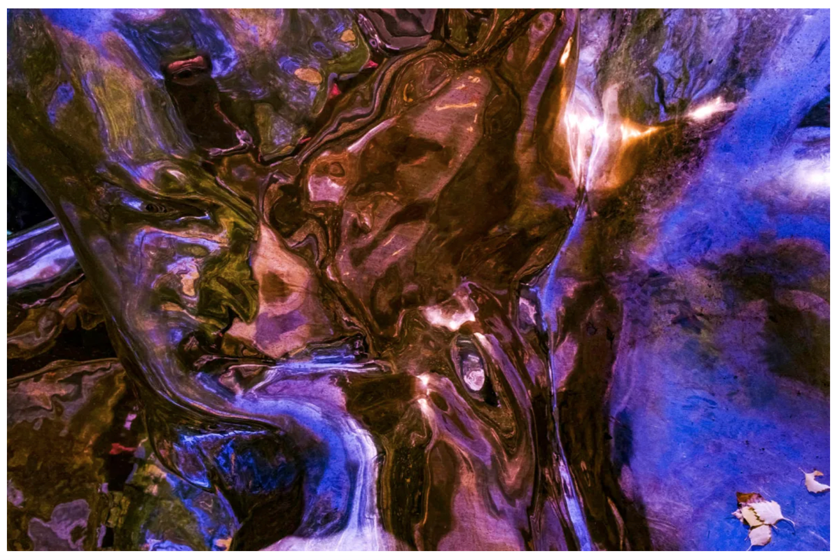    Mari Amman&nbsp;     An Apophatic Way of Knowing Water  and  Over a Streambed a Body Formed in the Light Refracted in Waves, 2019   2 photographs, Giclee, artist proof print  30cm x 50 cm 