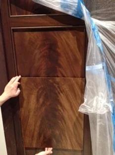 Faux Bois Door grain sample