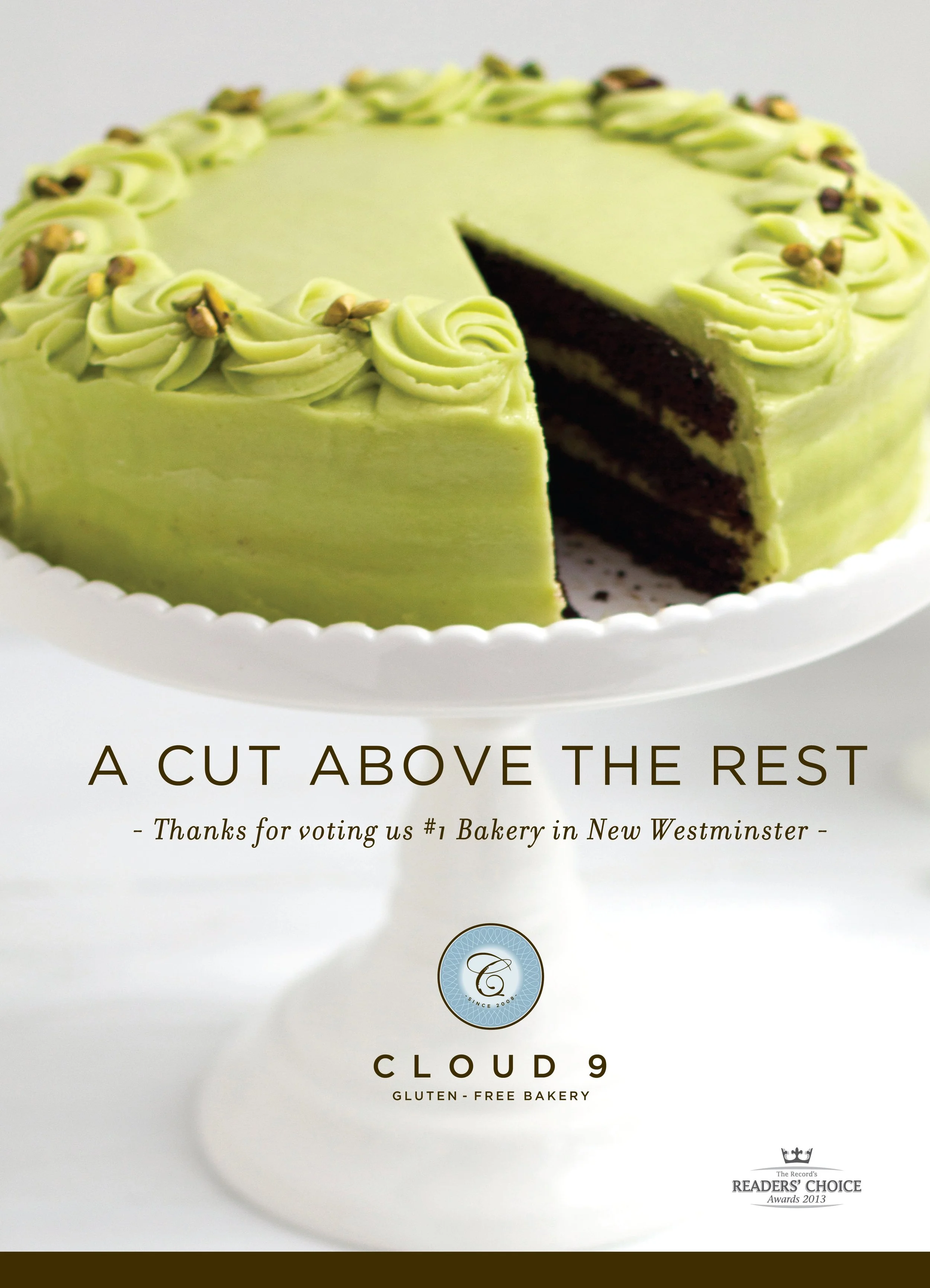Ad for Cloud 9 Specialty Bakery