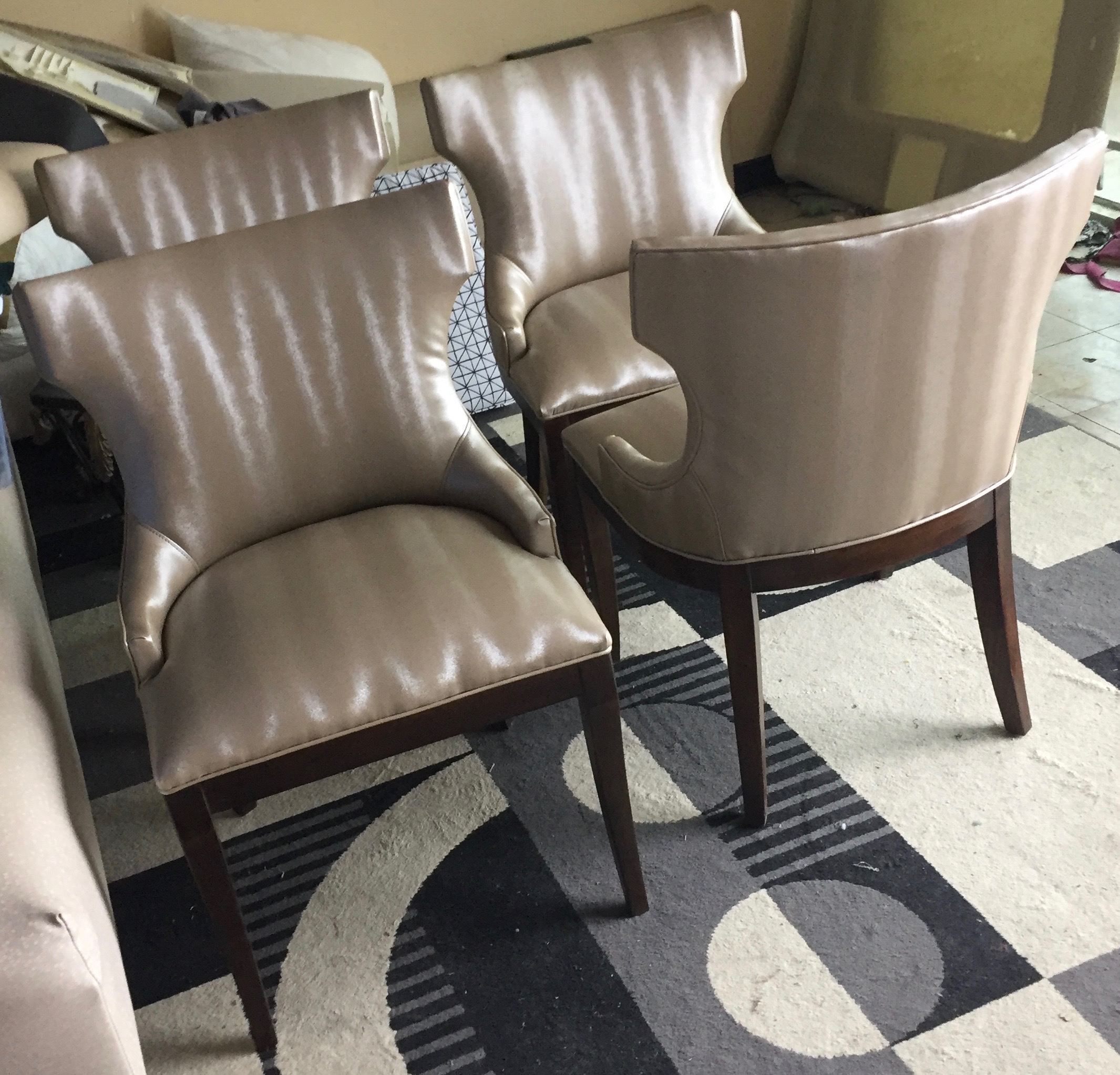 Designed and upholstered chairs for a dental office