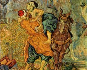 Vincent van Gogh The Good Samaritan, after Delacroix (1890)