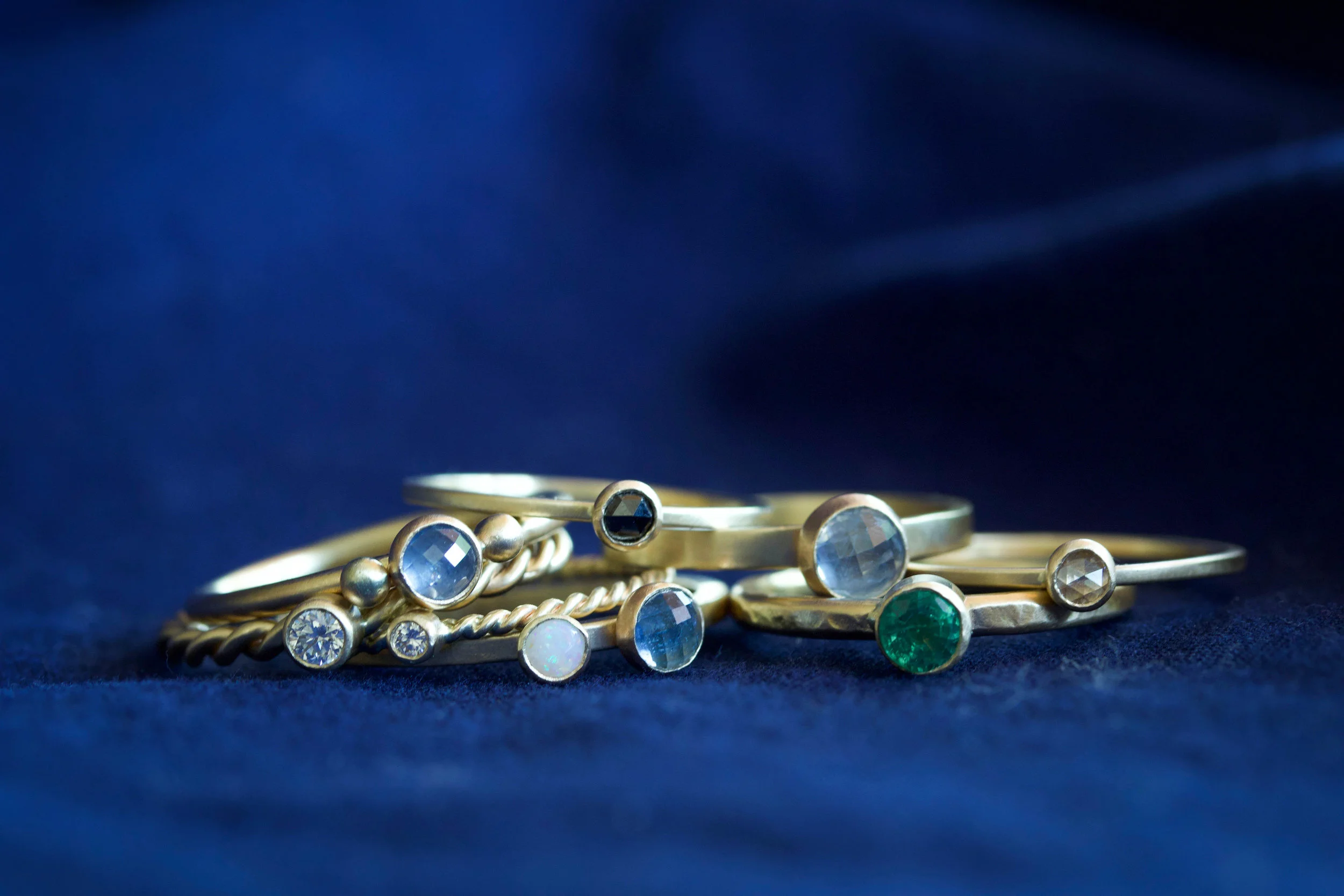 RMG Collection IX rosecut stacking rings.jpg