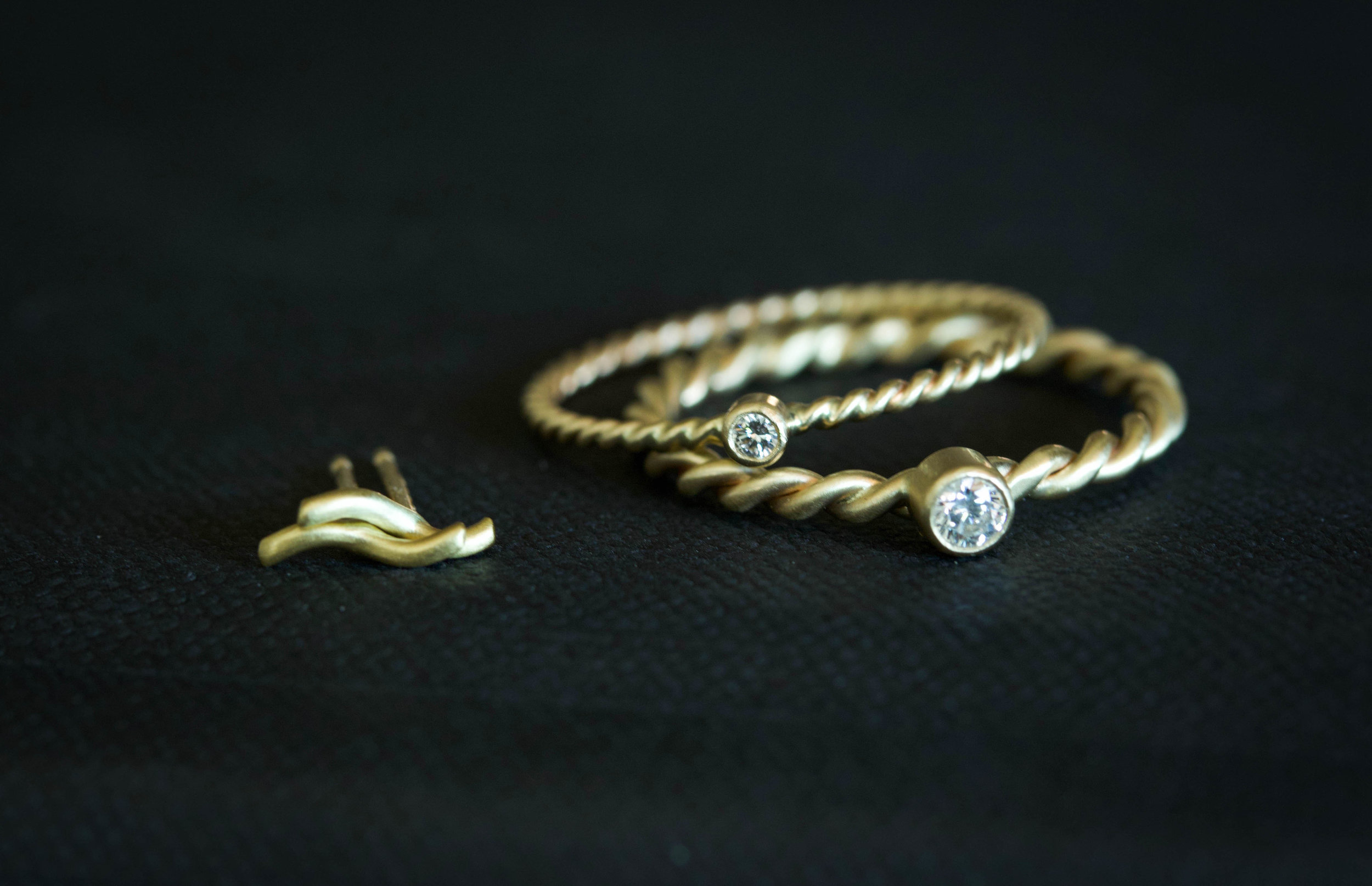 RMG Collection IX Diamond Rope rings and Wave studs.jpg