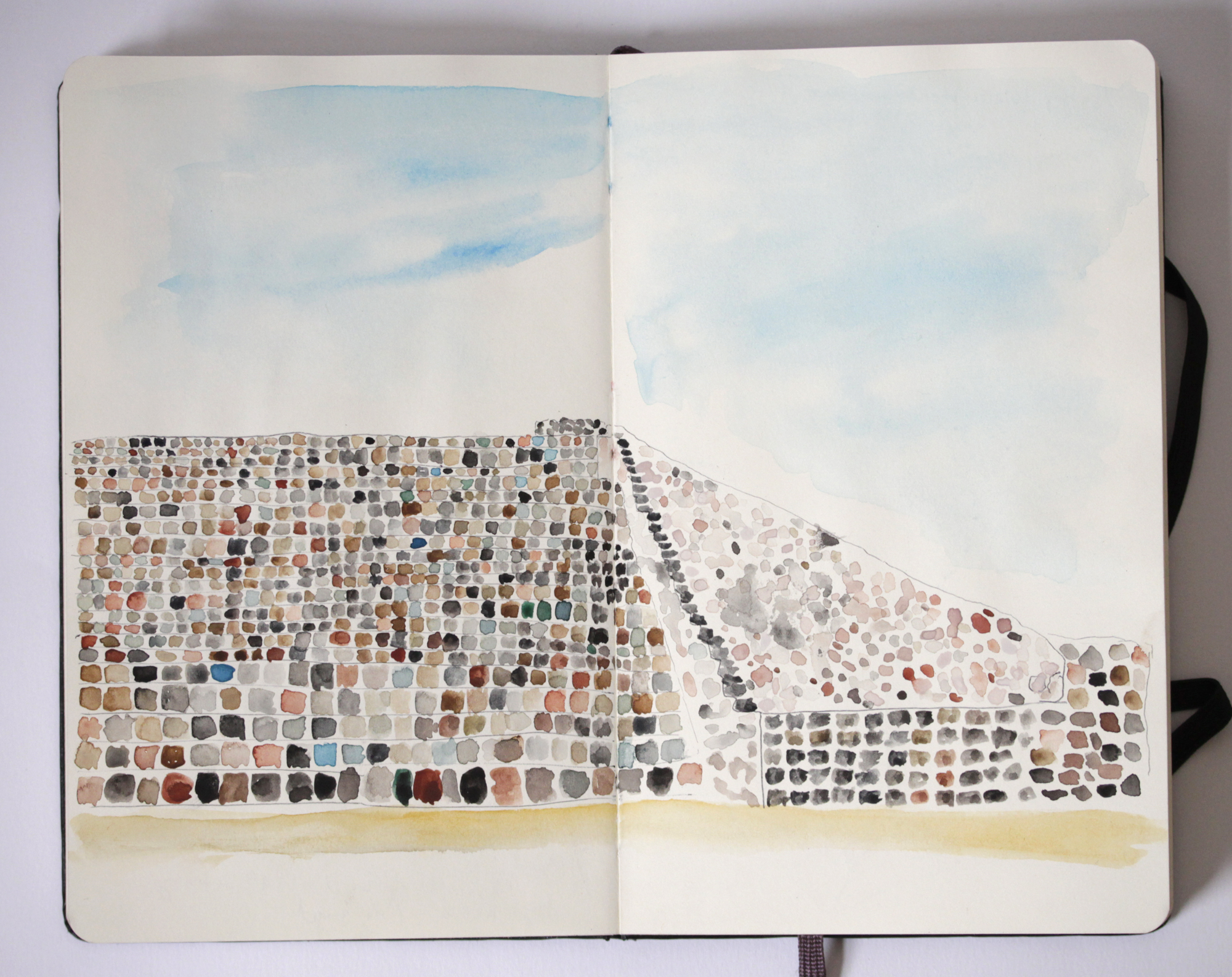 Monte Albán watercolor