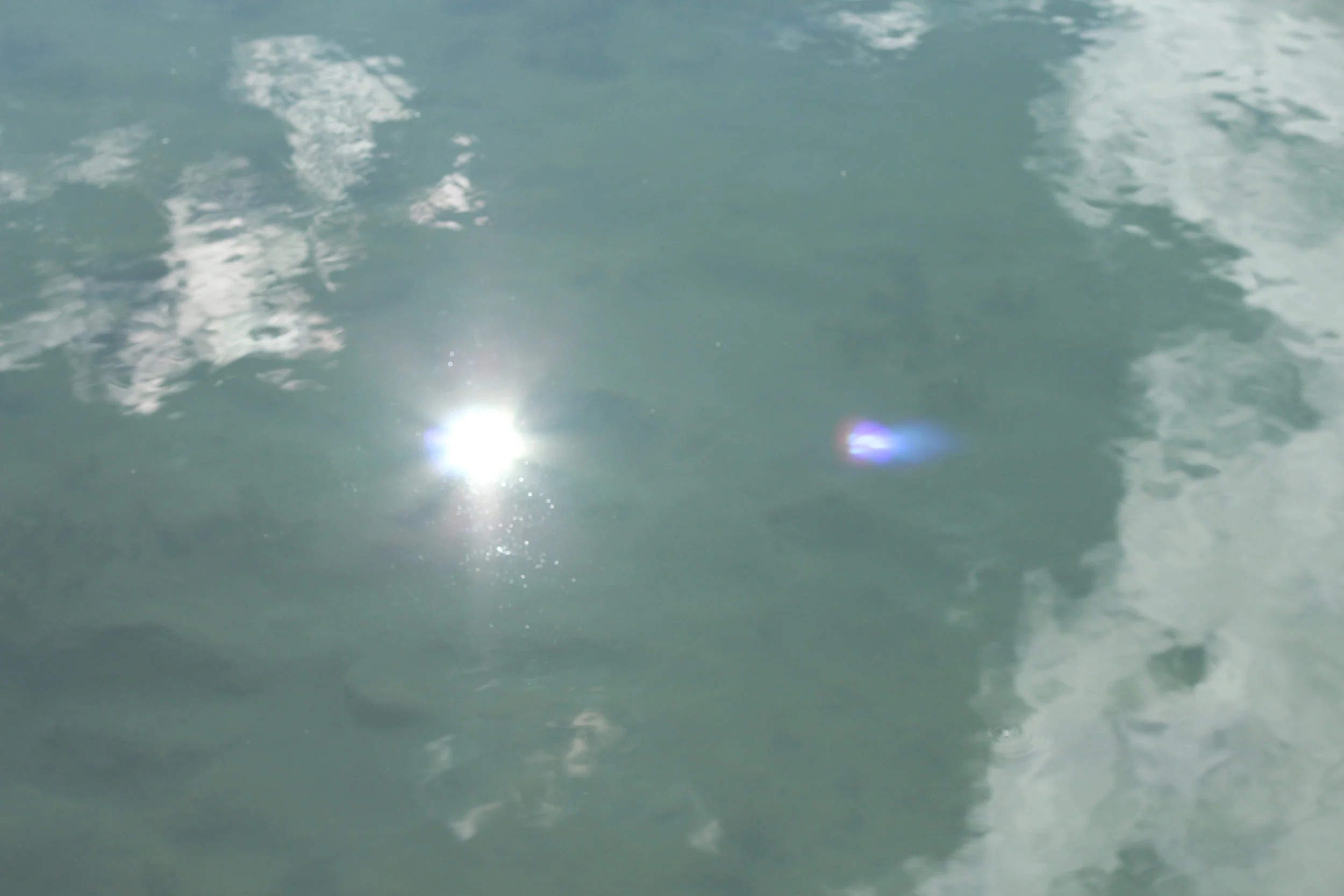 sun flare in Michigan’s Upper Penninsula