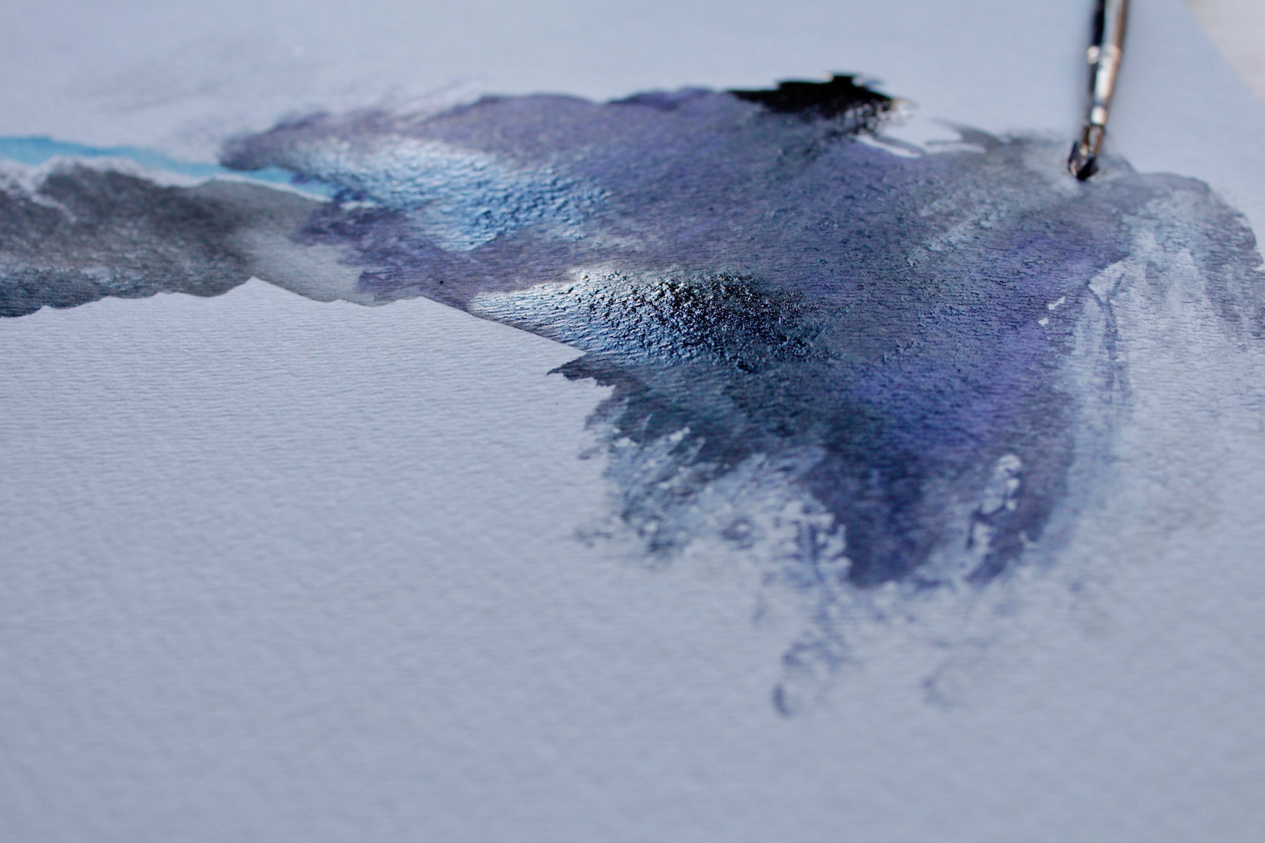 winter watercolors