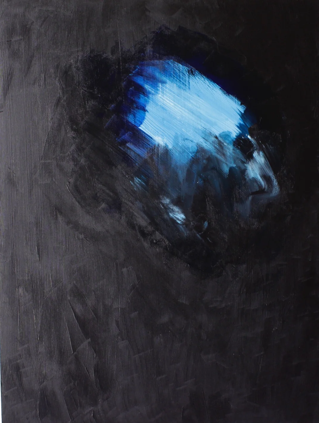 “underwater light 2” acrylic on wood panel